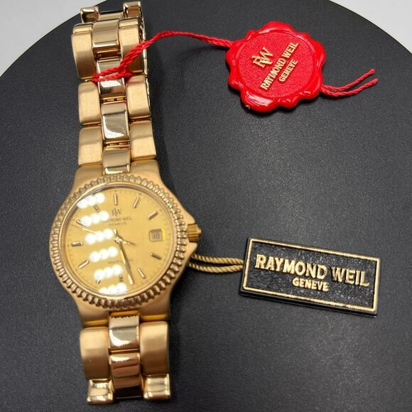 Raymond Weil Geneve Amadeus 9205 Vintage Quartz Swiss Wristwatch GP Old New - Picture 4 of 12